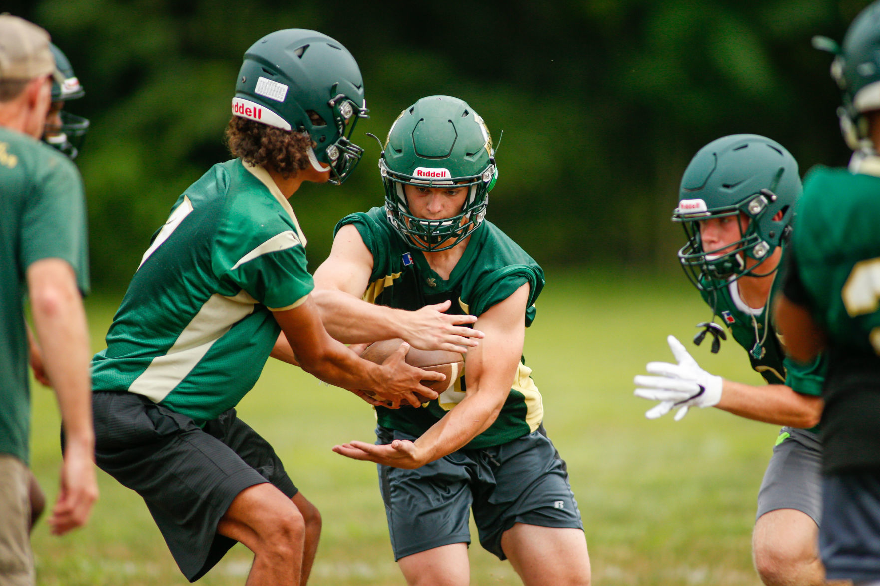 Roanoke Catholic football practice